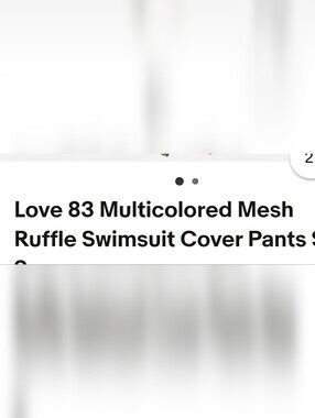 Love 83 Multicolor Tropical Print Swim Cover-Up Pants